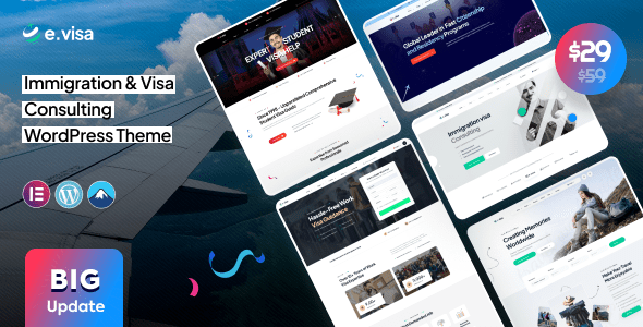 Evisa – Immigration and Visa Consulting WordPress Theme
